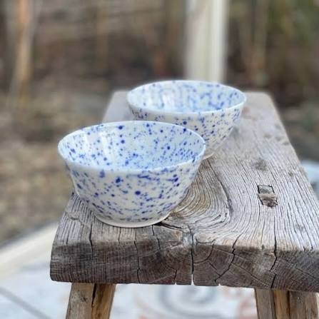 Hand-thrown breakfast bowl
