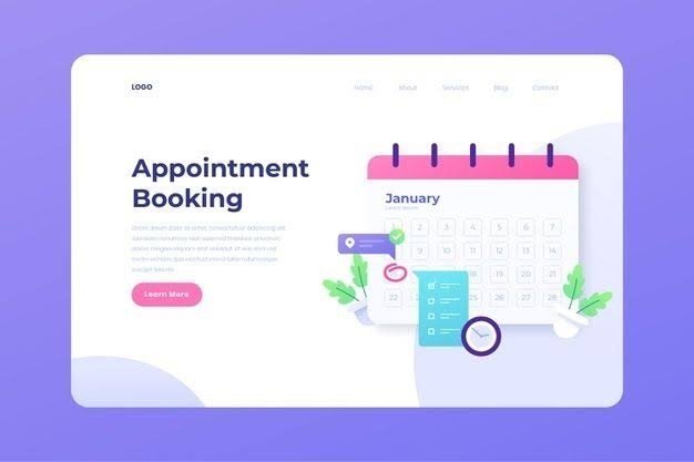 Booking for Landing Page Design
